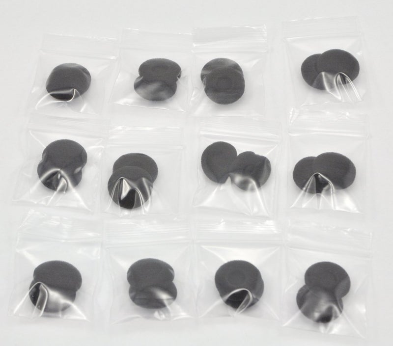 Ougual 12 Pack(24pcs) 18mm Earbud Foam Earpad, Replacement Sponge Covers for Earphone (Black) - Image 4